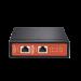 Inyector PoE Industrial / DC entrada 12-57V / PoE salida de Hasta 90W / Carcasa de Metal / Riel DIN 