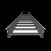 Escalera de Aluminio Portacables / Perfil Z / Peralte 3 1/4\" /Paso 9\" / Ancho 6\" / 3.66 metros / 