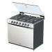 Whirlpool WER5100S estufa Integrado Gas licuado de petróleo (GLP) Gris, acero satinado