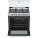 Whirlpool WER5100S estufa Integrado Gas licuado de petróleo (GLP) Gris, acero satinado
