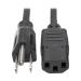 Tripp Lite P006-006 Cable de Alimentación de CA para Computadora de Escritorio, NEMA 5-15P a C13 - 