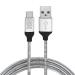 CABLE USB V3.0 TIPO C BROBOTIX 180501 - USB C, USB A, 1 m, Plata