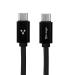 Vorago CAB-124-BK cable de alimentación Negro 1 m USB C