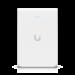 Access Point UniFi U6 In Wall/Montaje p/pared, WIFI 6 2.4 Y 5 Ghz, hasta 5.3 Gbps, 1 pto PoE In, 4 p
