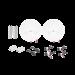 Kit completo de radio C5C con Antena TXP4865D34DP de 34 dBi, Frecuencia (4.9-6.5 GHz), para hasta 65