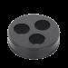 Inserto o Bota de Caucho de 4\" Con Tres Orificios para Cable de 7/8 in CI-3-78