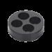 Inserto o Bota de Caucho de 4\" Con Cuatro Orificios para Cable de 7/8 in CI-4-78