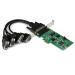 StarTech.com Tarjeta Adaptadora PCI Express PCI-E de 4 Puertos Serial Combo RS232 y RS485 RS 422 DB9
