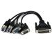 StarTech.com Tarjeta Adaptadora PCI Express PCI-E de 4 Puertos Serial Combo RS232 y RS485 RS 422 DB9