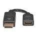 Tripp Lite P136-000 Adaptador de video DisplayPort a HDMI Convertidor de video (M/F), HDCP, negro, 6