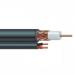 Cable Coaxial WAM Siames, RG59, CCA, interior (malla 95%, conductor CU 20 AWG) + 2/18 AWG, Negro, 150 mts, RG59UL-500B