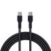 Cables USB BROBOTIX 6006825 - USB C, USB C, Macho/Macho, 1 m, Negro