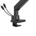 Manhattan 462594 soporte para pantalla plana 144.8 cm (57") Escritorio Negro