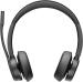POLY Auriculares Voyager 4320 con certificación de Microsoft Teams + adaptador BT700 + Soporte de c