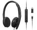 Lenovo 4XD1M45626 audífono y auriculare Auriculares Alámbrico Diadema USB Tipo C Negro