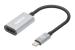 Manhattan 153973 adaptador de cable de vídeo 0.11 m USB Tipo C HDMI Gris