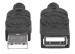 Manhattan 308519 cable USB USB 2.0 1 m USB A Negro