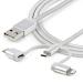 StarTech.com Cable de Carga USB de 1.8m - Lightning/USB-C/Micro-USB - Certificado por Apple MFi - Ca