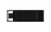 Kingston Technology DataTraveler 70 unidad flash USB 256 GB USB Tipo C 3.2 Gen 1 (3.1 Gen 1) Negro