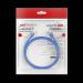 Cable de Parcheo (Patch Cord) / UTP / Cat. 6 (24 AWG) / 1 Metro / Color Azul / Ideal para PoE+ / Int
