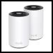 Kit 2 Routers Inalámbricos MESH Interior para Hogar / Doble Banda Wi-Fi 6E AX5400 Mbps / 3 Puerto G