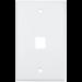 Placa de Pared (Face Plate) / 1 Puerto / Color Blanco / Caja con 20 Piezas / ABS DS-1FPA1-A