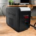 Vorago AVR-100 regulador de voltaje 8 salidas AC Negro