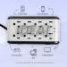 Vorago AVR-200 regulador de voltaje 8 salidas AC 110 - 120 V Negro, Blanco