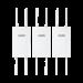 Kit de 3 Puntos de Acceso WiFi 6 y PTMP Omnidireccional, Doble Banda Simultanea en 2.4 y 5 GHz, Hast