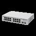Switch MikroTik con 16 Puertos Gigabit Ethernet / 2 Puertos SFP+ 10G / Filtrado MAC y VLANs / SwOS C