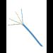 Bobina de Cable UTP 305 m. de Cobre, Azul, Categoría 6 (24 AWG), 1000Mbps, LSZH (Bajo Humo, Cero Hal