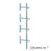 Antena Base VHF, de 4 Dipolos, rango de frecuencia 138 - 174 MHz. ANT-150D6-9