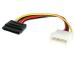 StarTech.com Cable Adaptador de 15cm de Alimentación MOLEX LP4 4 Pines a SATA 15 Pines