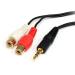 StarTech.com Cable de 1.8m de Audio Estéreo Mini Jack a RCA - Macho a Hembra