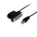 StarTech.com Cable de 91cm adaptador USB a serial y paralelo - Cable convertidor USB a DB9 DB25