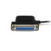 StarTech.com Cable de 91cm adaptador USB a serial y paralelo - Cable convertidor USB a DB9 DB25