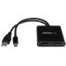 StarTech.com Splitter Divisor Mini DP a 2 puertos DisplayPort - Hub MST