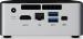 Intel NUC6I3SYH BGA1356 2.3GHz i3-6100U UCFF Negro, Plata