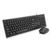 V7 CKU100US USB QWERTY US English Negro teclado