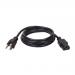 Tripp Lite Cable de Extensión de Alimentación para Computadora, 10A, 18AWG, (NEMA 5-15P a IEC-320-