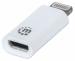Manhattan 390620 Lightning Micro-USB B Blanco adaptador de cable