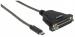 Manhattan 152518 USB-C Paralelo Negro adaptador de cable