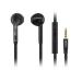 Vorago EP-201 Dentro de oído Biauricular Alámbrico Negro auricular para móvil