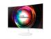 Samsung C27H711 27" Wide Quad HD QLED Matt Curved screen Blanco pantalla para PC