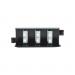 Siemon PPM-F-LCQ12-01 adaptador de fibra óptica LC Negro
