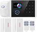 KIT DE ALARMA INICIAL HORUS INA LAMBRICA WIFI GSM PANEL TOUCH PANTA AL-14