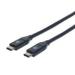 CABLE USB 3.1, GEN 2, C MACHO/ C MACHO, 10 GBPS, 50 CM, NEGRO MANHATTAN 354899