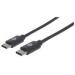 CABLE USB 3.1, GEN 1, C MACHO/ C MACHO, 5 GBPS, 2 M, NEGRO MANHATTAN 354905
