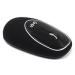 MOUSE ERGONOMICO DE MEMORY FOAM GHIA NEGRO/NEGRO / INALAMBRICO/1000 DPI GT100NN