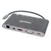 DOCKING USB-C MANHATTAN A HDMI MINI DP O VGA TRES PUERTOS USB 3.0 152808